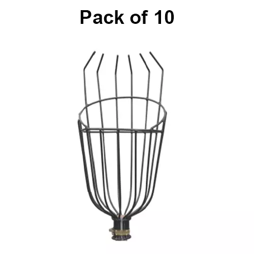 Falcon Small Fruit Gatherer without Extension Pipe Black Manual Aluminium for Collecting Fruit From Tree, FFG-232 (Pack of 10 Pcs)