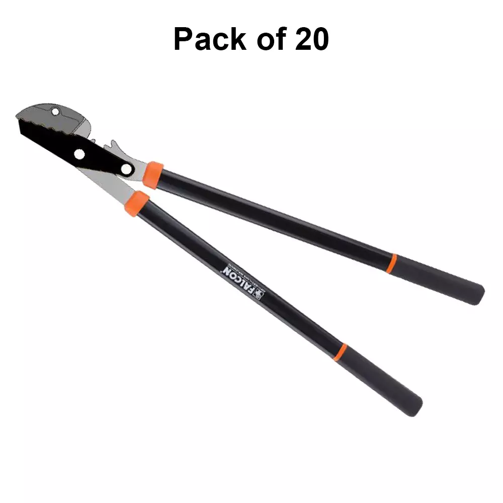 Falcon Anvil By-Pass Gear Lopping Shear 32 mm Soft PVC Grip Hardened Steel Black for Agriculture, Holticulture & Orchard, FPLS-7009 (Pack of 20 Pcs)