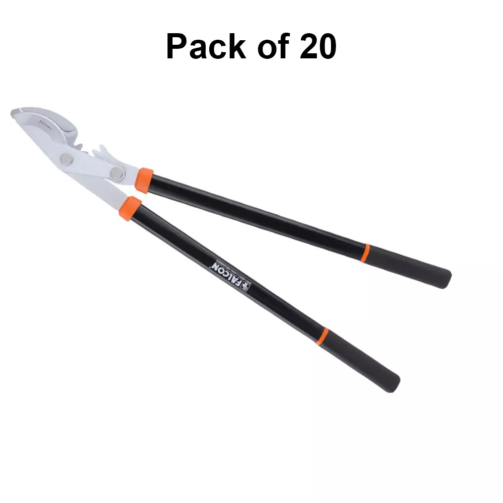 Falcon By-Pass Gear Lopping Shear 32 mm Soft PVC Grip Hardened Steel Black for Agriculture, Holticulture & Orchard, FPLS-7010 (Pack of 20 Pcs)