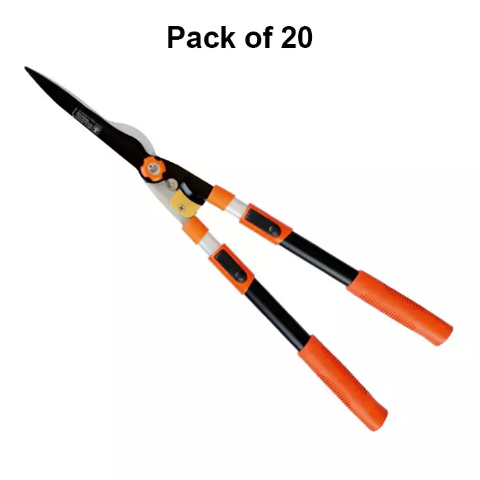 Falcon Telescopic Hedge Shear 3 In 1 Carbon Steel 250 mm Multicolor for Agriculture & Garden Use, FHS-2021 (Pack of 20 Pcs)