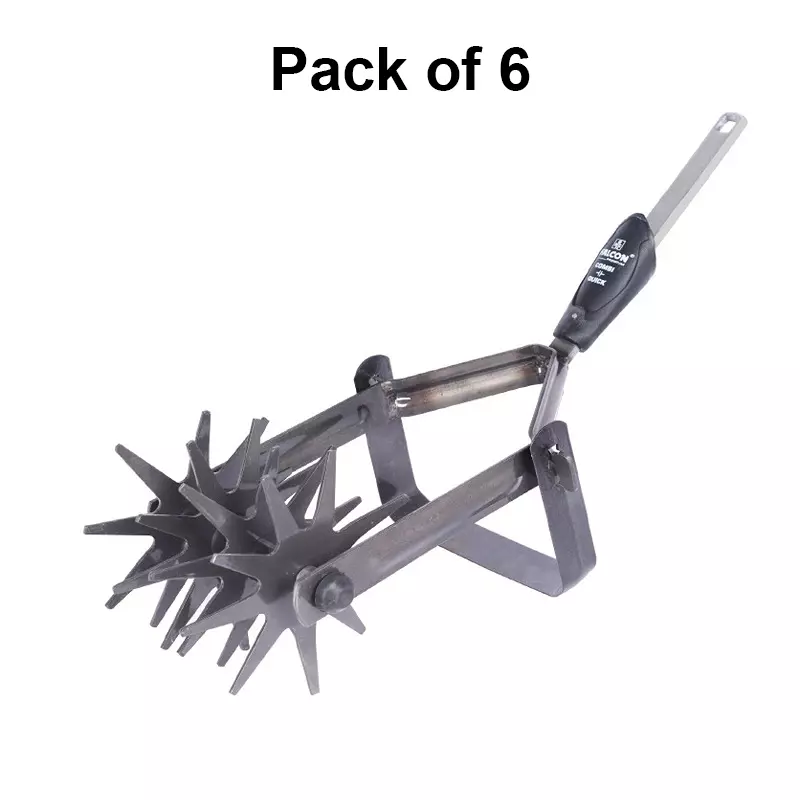 falcon-premium-hand-soil-tiller-with-blade-254-mm-black-for-gardening-fpht-309-cq-pack-of-6-pcs