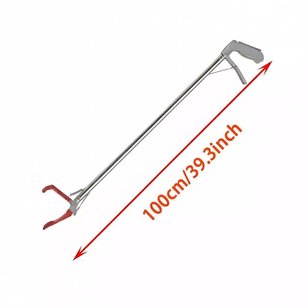 efficacy-snake-catcher-tool-stainless-steel-1-m-easy-to-squeeze-non-slip-grip-silver