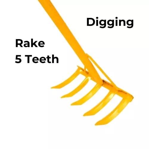 yuvcon-5-teeth-manual-rake-datal-with-13716-mm-45-ft-handle-for-farm-and-vegetable-gardening
