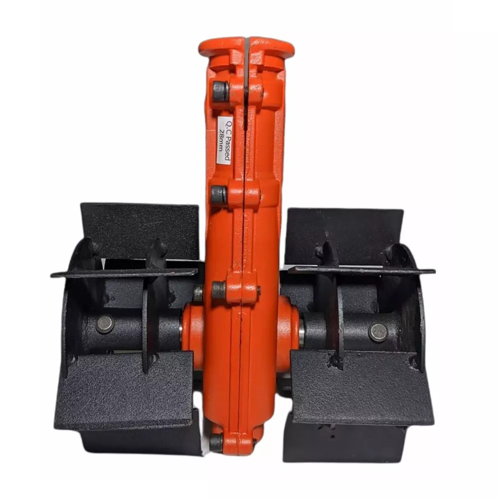 Yuvcon Flat Tiller Attachment 9 Teeth for 28 mm Brush Cutter Weeding and Deep Tilling Tool