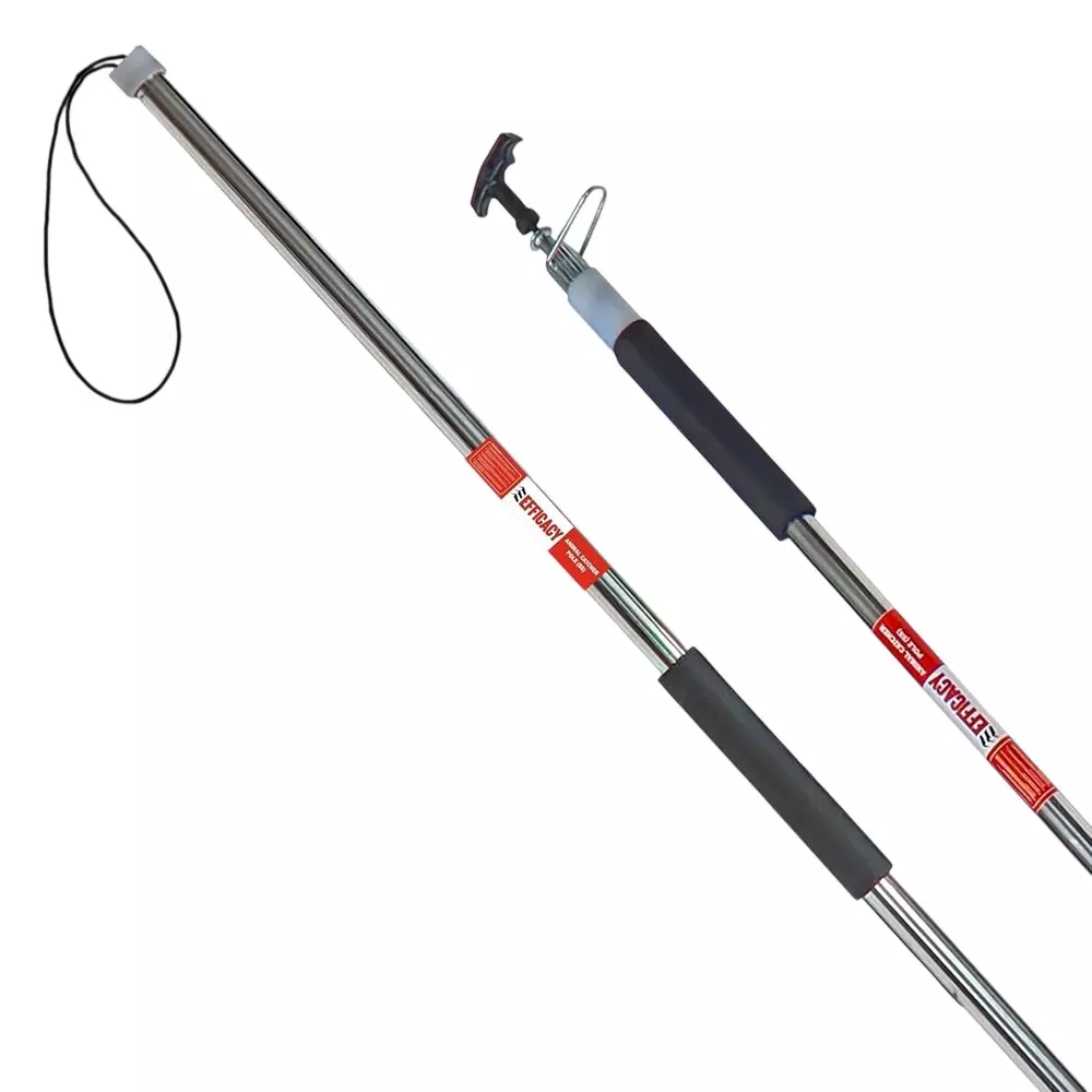 EFFICACY Animal Catcher Pole 6 mm Wire Dia. 1.5 m Automatic Lock Stainless Steel