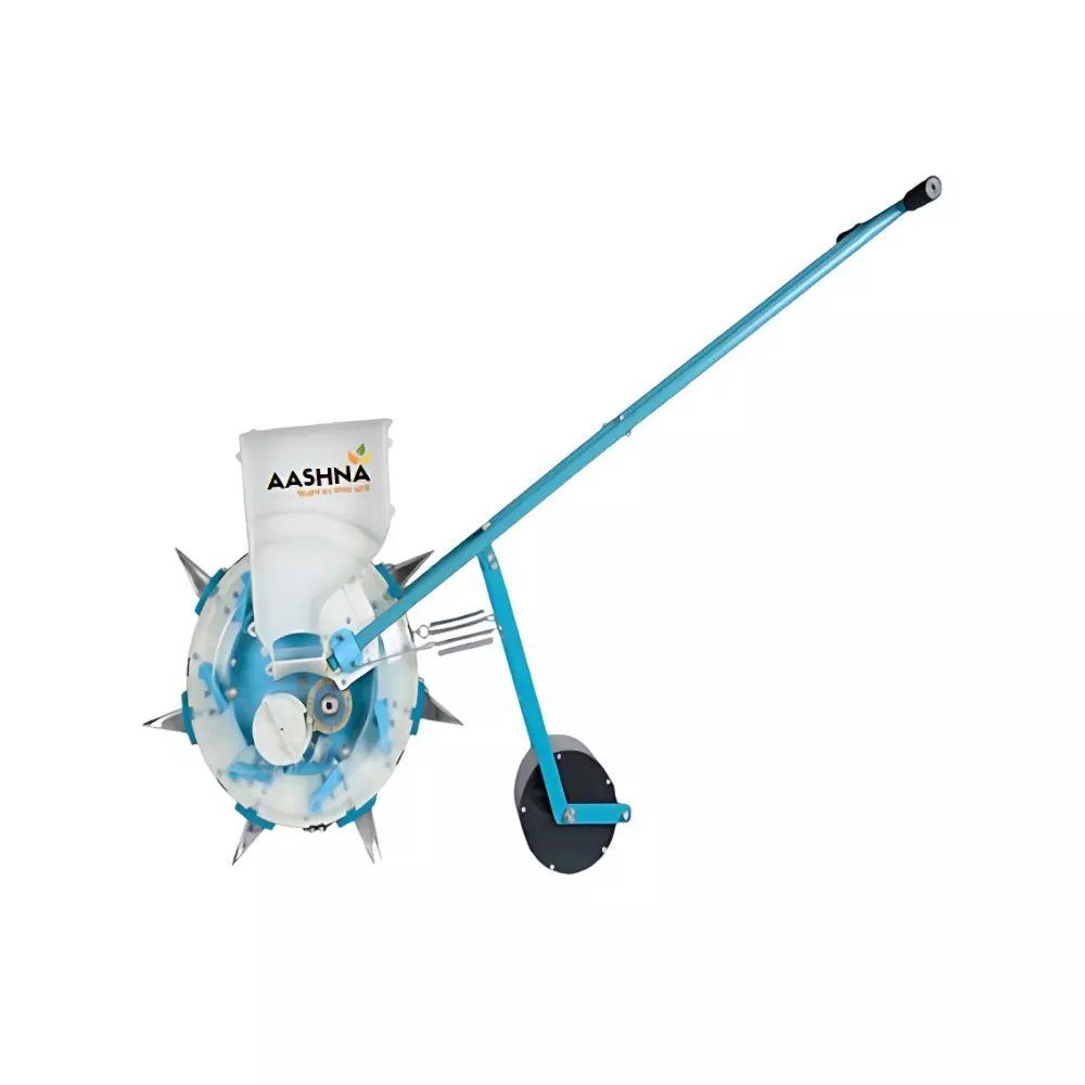 AASHNA 8 Mouth Handpush Seeder Plant Fixed at 21 cm, S04