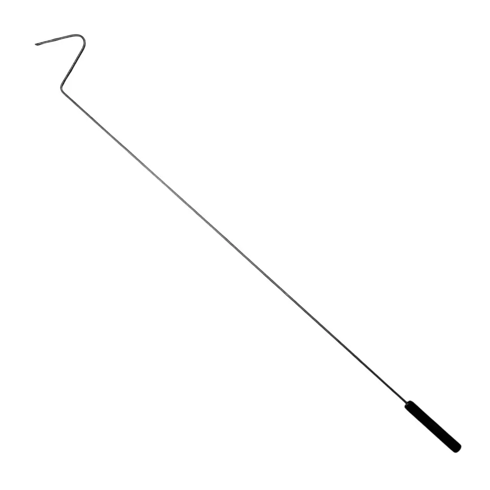 EFFICACY Garbage Lifting Hook 92 cm (36 inch) Black Stainless Steel, SS Hook 36INCH HOOK