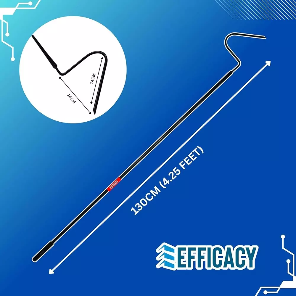 efficacy-garbage-lifting-hook-110-cm-43-inch-black-aluminium-aluminum-hook-coated-43inch