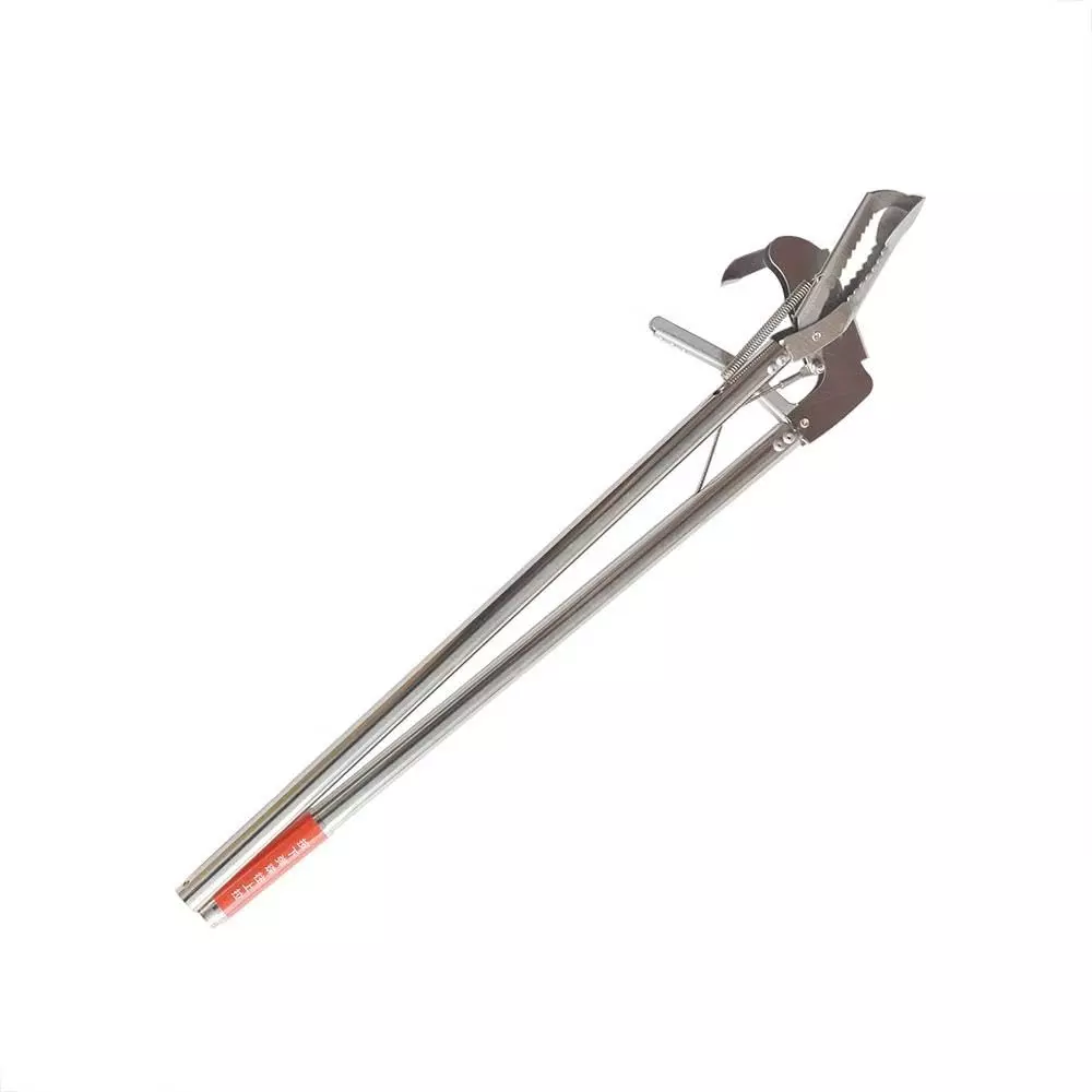 efficacy-snake-catcher-tool-stainless-steel-12-m-easy-to-squeeze-non-slip-grip-silver