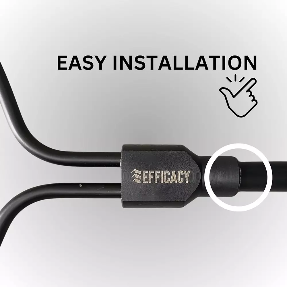 EFFICACY Animal Catcher Net 216 cm (85 inch) Detachable Net Aluminum U-Shape Frame Black