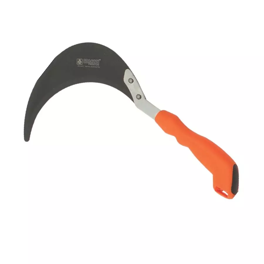Falcon Khurpi With Plastic Grip Comfort Carbon Steel 500 mm Black & Orange for Gardening, FPKM-500 (Pack of 100 Pcs)