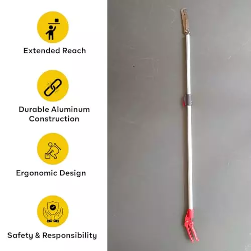 yuvcon-telescopic-aluminum-garden-picker-tool-extendable-36-to-5-feet-heavy-duty-grabber-stick