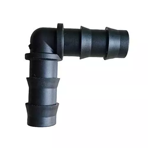 Yuvismart Drip Irrigation Elbow Heavy Virgin Material Connector 16 mm Size (Pack of 50)