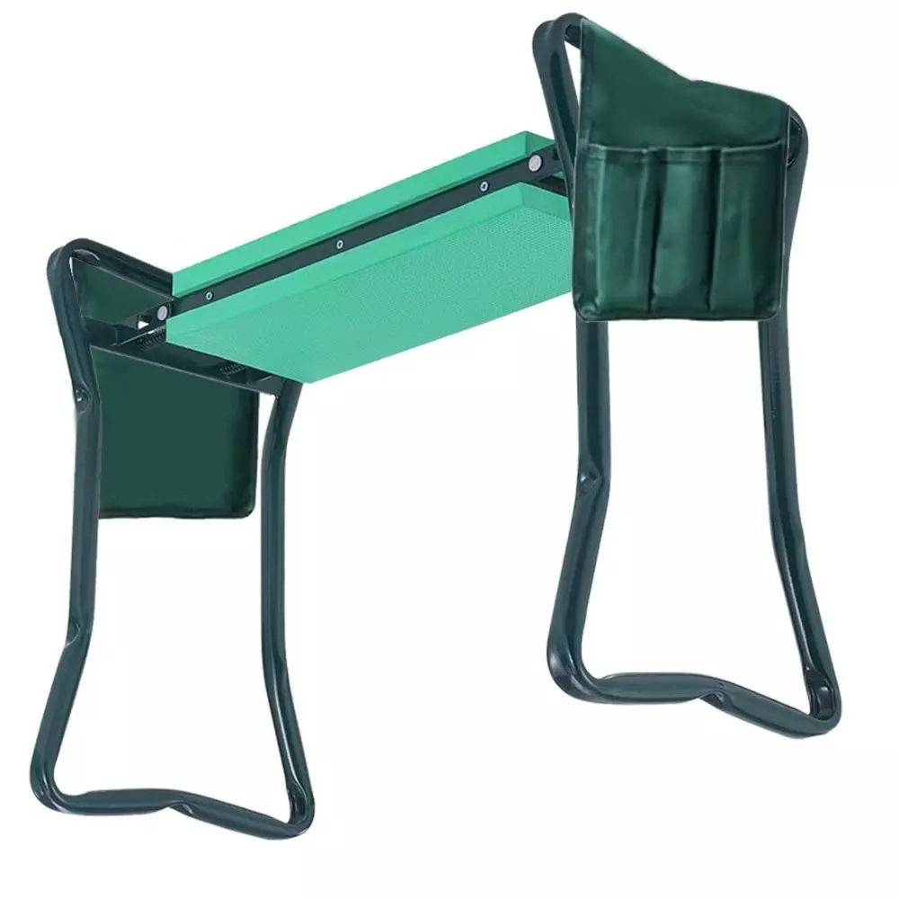 Voltz Garden Kneeler and Seat Foldable Bench Stool with Soft Kneeling Pad for Gardening, Weeding, Planting, Pruning, WB0001