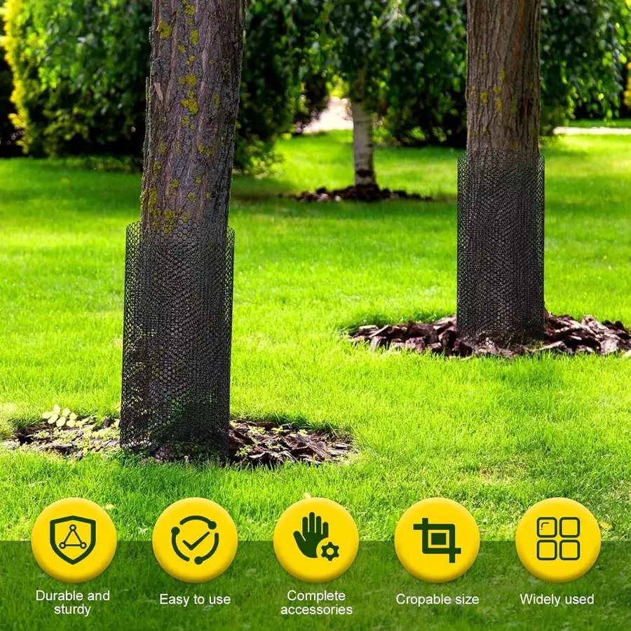 singhal-tree-guard-net-uv-stabilized-hdpe-4x20-ft-size-with-cutter-pvc-tie-locks-black