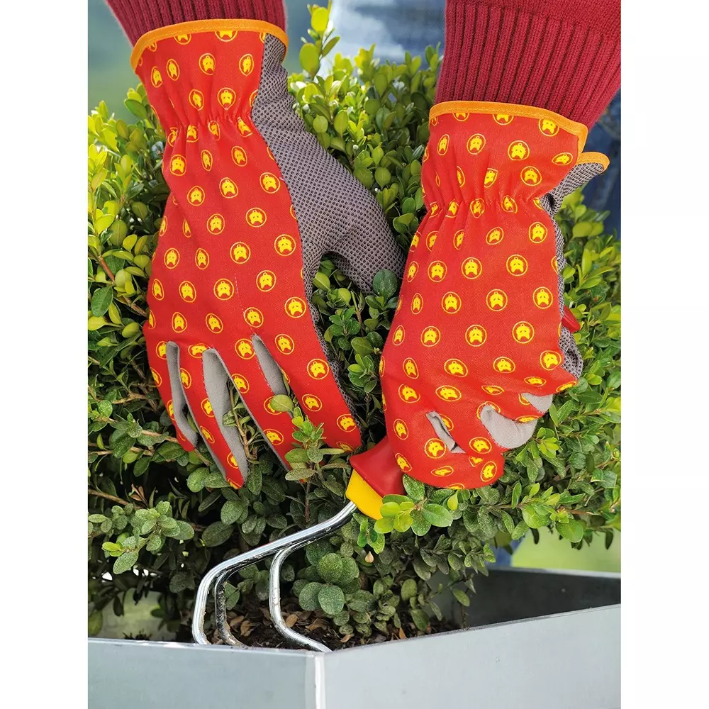 wolf-garten-bed-gloves-10-inch-254-mm-size-grey-red-color-for-gardening-usage-7760013