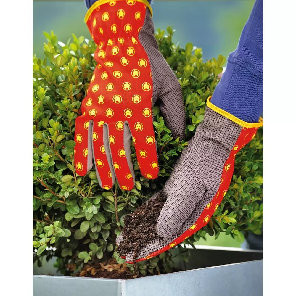 wolf-garten-bed-gloves-10-inch-254-mm-size-grey-red-color-for-gardening-usage-7760013