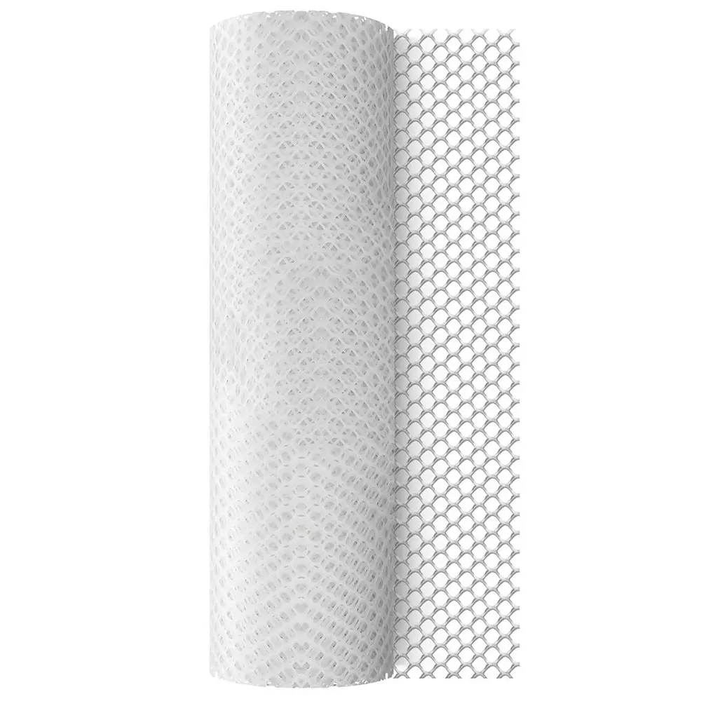 Singhal Tree Guard Net UV Stabilized HDPE 4x25 Ft Size with Cutter & PVC Tie Locks, White