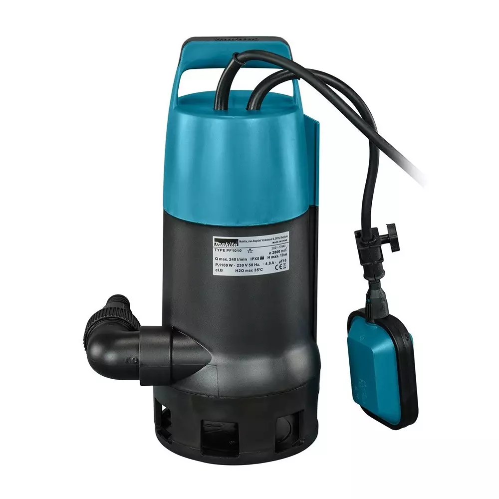 Makita Submersible Pump with 1100 W Power and 240 LPM Max. Pumping Capacity, PF1010