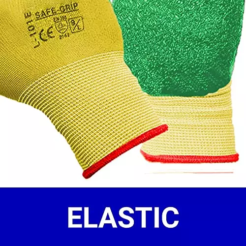 yuvcon-reusable-gardening-gloves-heavy-duty-breathable-polyester-green-m-size-for-agriculture-work