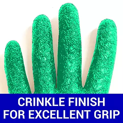 yuvcon-reusable-gardening-gloves-heavy-duty-breathable-polyester-green-m-size-for-agriculture-work
