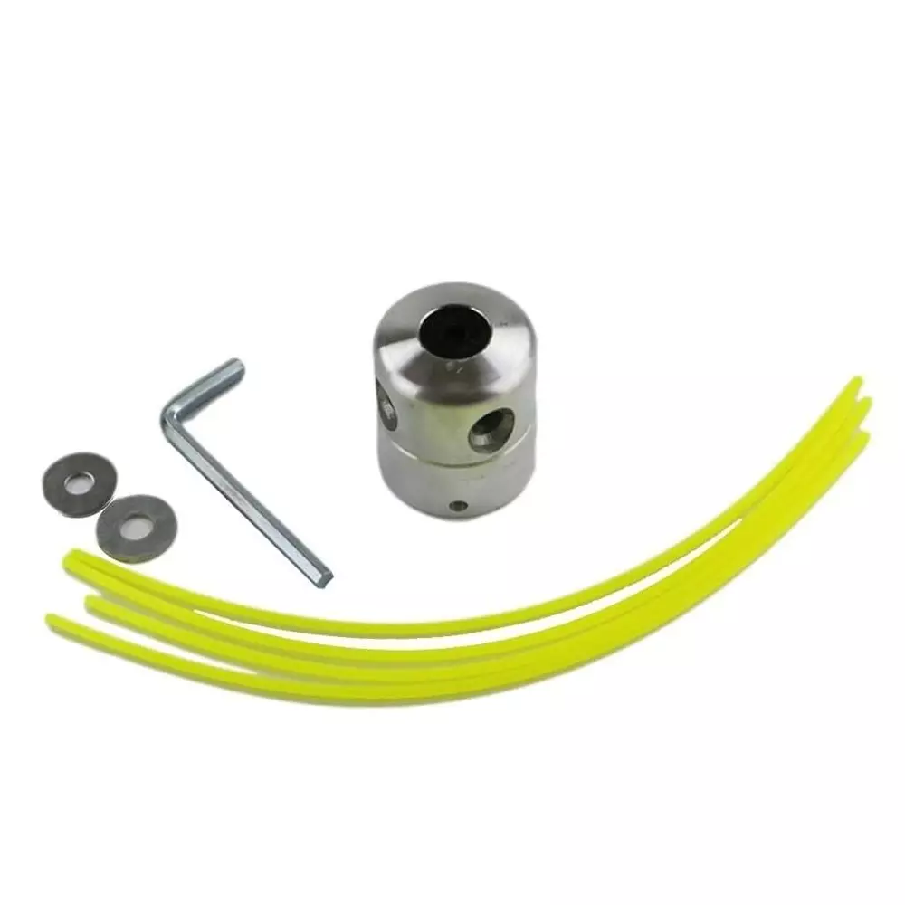 Yuvcon Brush Cutter Attachment 4 Line Aluminum Grass Trimmer Head for Weed and Grass Cutting