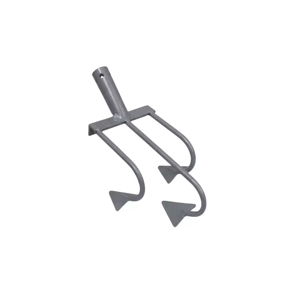 Spanco 3 Tines Manual Cultivator Without Handle Metal Body in Grey Color for Removing Weeds And Stir The Soil Between Rows, SCH-313