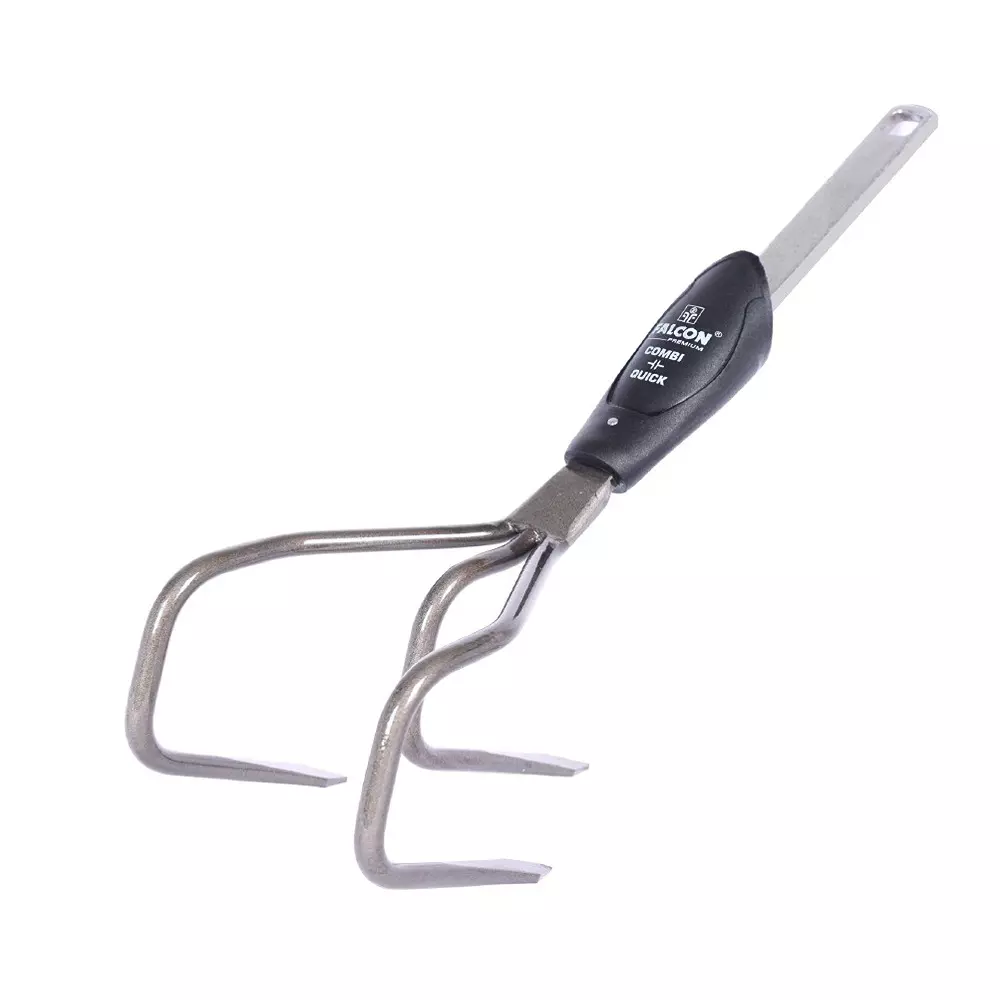 Falcon Premium Hand Cultivator 3 Prong Black for Ridge Potatoes, Beans & Onions, FPCH-303 CQ (Pack of 10 Pcs)