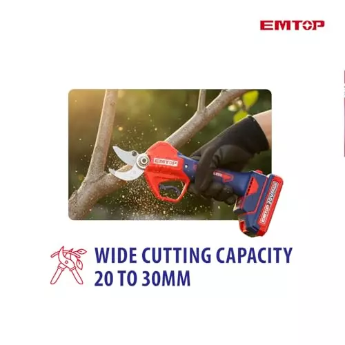 emtop-20v-brushless-cordless-pruner-with-30mm-cutting-capacity-battery-and-carry-case-kit