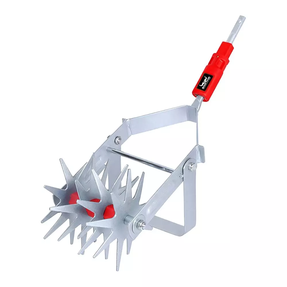 Balwaan Manual Garden Tiller Manual Stainless Steel for Farming & Gardening, GT6G