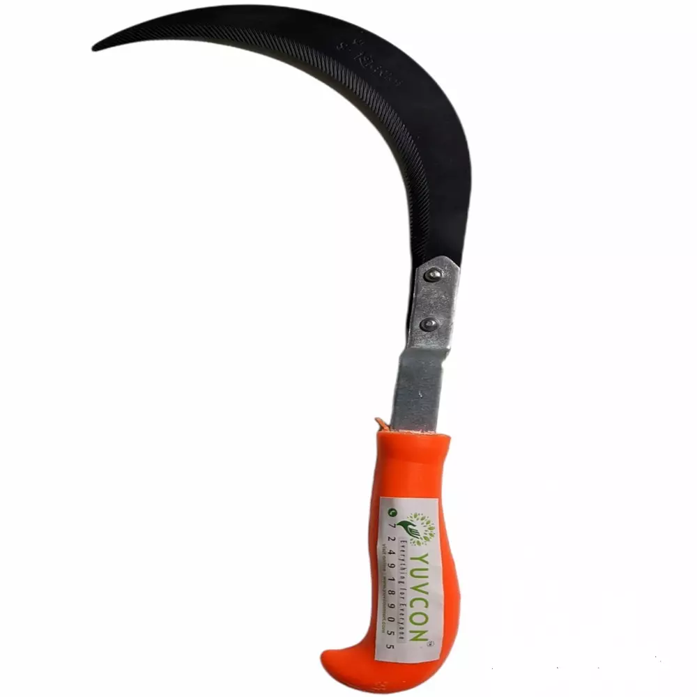 Yuvcon Curved Garden Saw with Carbon Steel Blade and Plastic Handle 200 mm (8 Inch) for Pruning Use