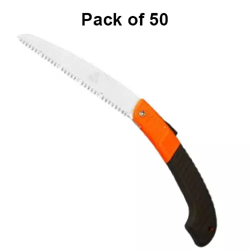 Falcon Premium Pruning Saw Folding Double Action Triple Ground Teeth Hardened Steel 200 mm for Horticulture Use, FPPS-20 (Pack of 50 Pcs)