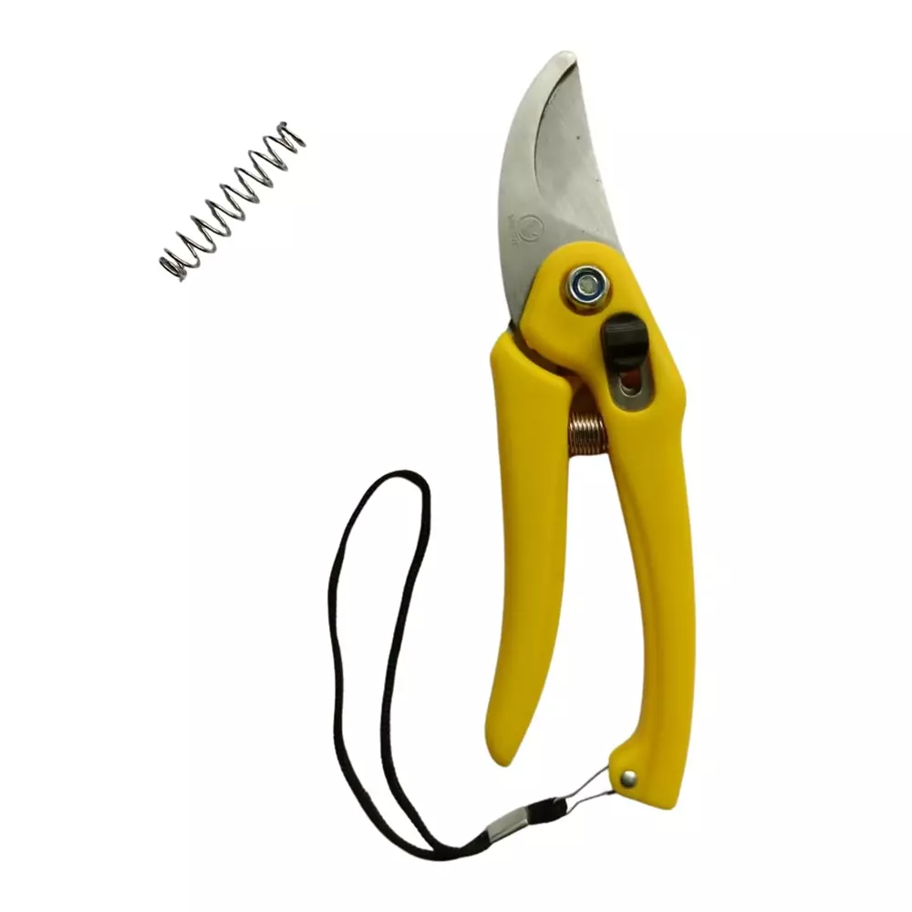 Yuvcon Plant Cutter Stainless Steel with Safety Lock and Replaceable Spring for Garden Pruning Use