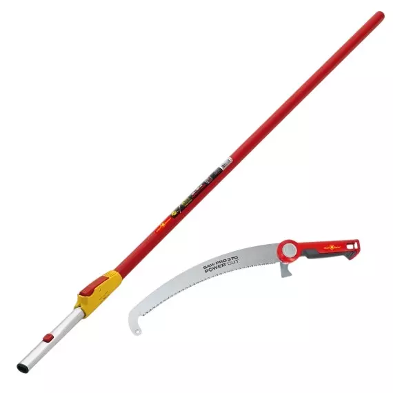 Wolf Garten PCS PRO 370 Branch Saw With ZM-V4 Telescopic Handle 37 cm Blade Size and 400 cm Handle Length, 71BCJ001650