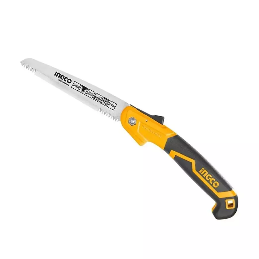 Ingco Folding Saw with 7 TPI Triple Teeth 7 inch (180 mm) Blade, HFSW1806