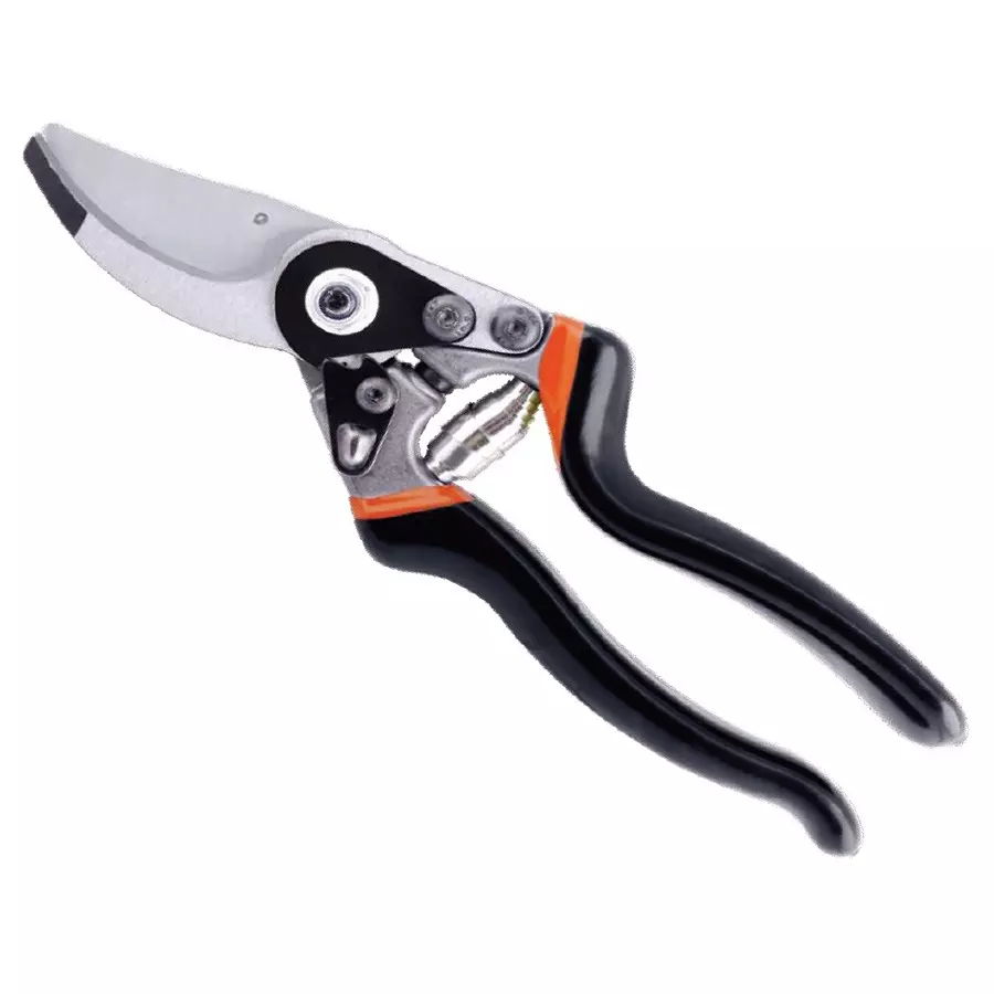 Falcon Premium Pruning By Pass Secateur 15 mm Hardened Steel Black for Horticulture Use, FPPS-214 (Pack of 50 Pcs)