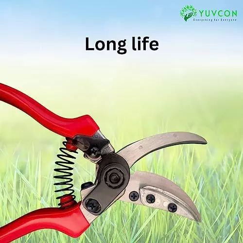 yuvcon-heavy-duty-carbon-steel-secateurs-with-pvc-coated-handle-for-garden-pruning-and-plant-cutting