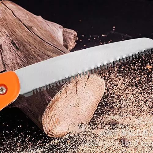 CTM Steel Edge Sharpen Teeth Pruning Saw and Shaft Rubber Grip Claw Hammer 1/2 lb Combo