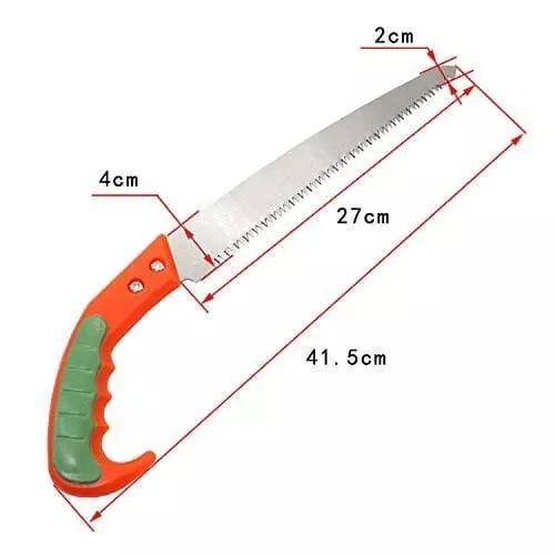 CTM Steel Edge Sharpen Teeth Pruning Saw and Shaft Rubber Grip Claw Hammer 1/2 lb Combo