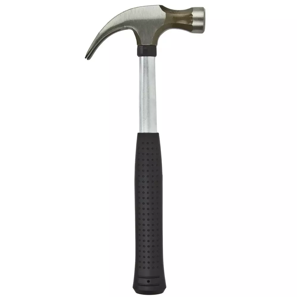 CTM Steel Edge Sharpen Teeth Pruning Saw and Shaft Rubber Grip Claw Hammer 1/2 lb Combo
