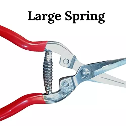 yuvismart-stainless-steel-fruit-snip-pruning-shears-with-non-slip-vinyl-grip-for-garden-use