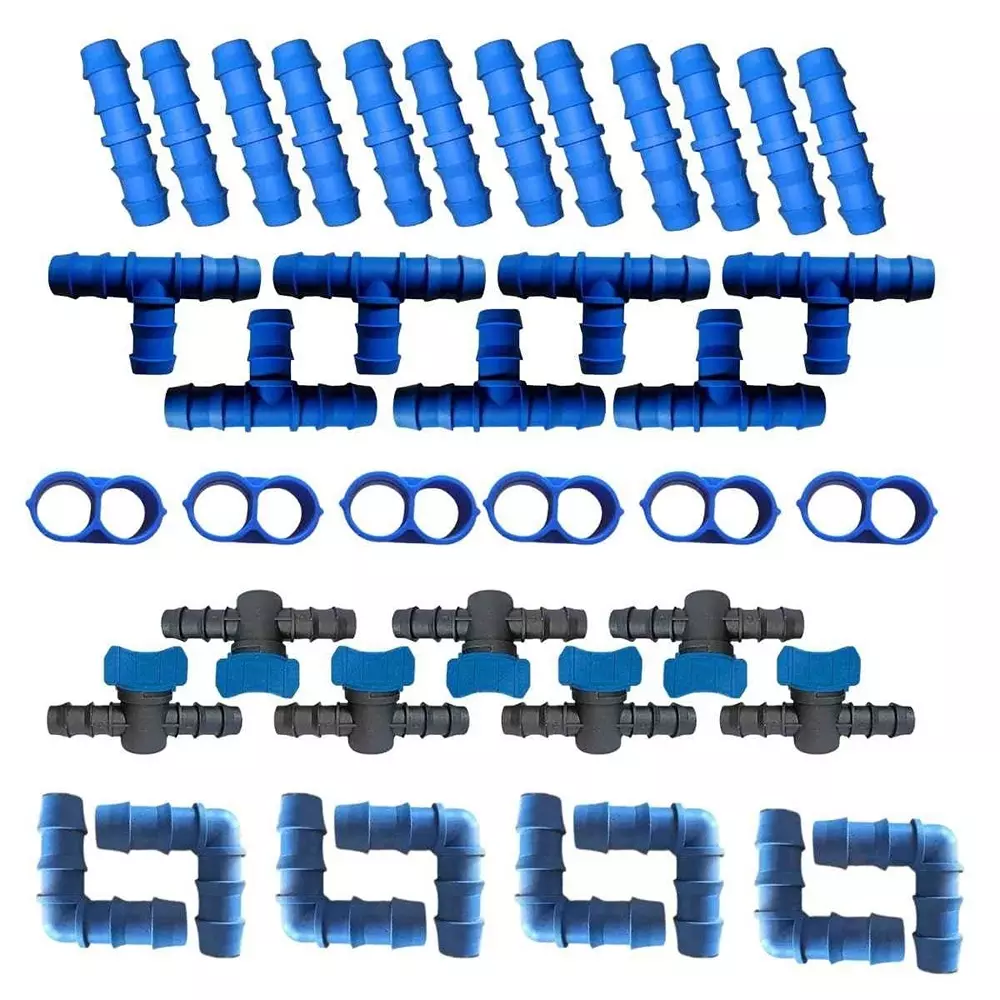 Kamal Agrotech 16 mm ABS Blue Drip Irrigation Accessories Set 25 Pcs