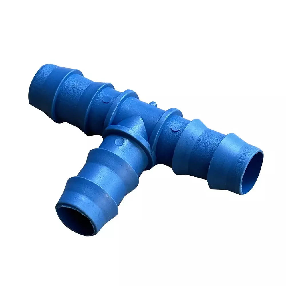 Yuvcon ABS Drip Irrigation T Connector Leak Proof Barb Fitting for Gardening (Pack of 25)