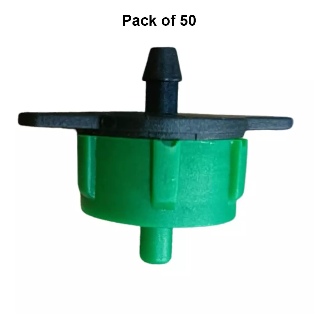 yuvcon-adjustable-irrigation-dripper-14-lph-abs-plastic-water-emitter-pack-of-50