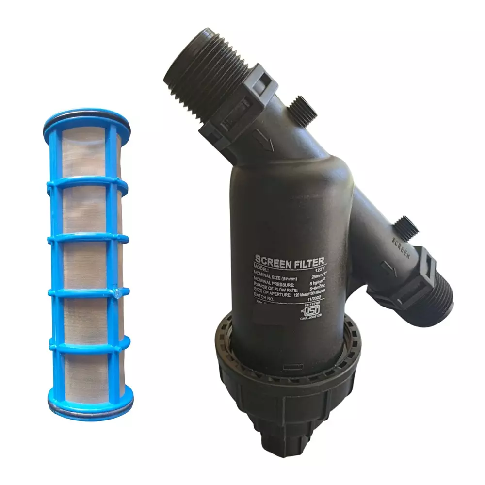 Yuvcon Water Tank Filter with 120 Micron Filtration 25.4 mm (1 Inch) for Home and Irrigation Use