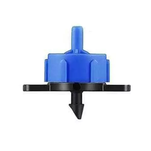 Kamal Agrotech Plastic Blue Irrigation Emitter Dripper 8 LPH (Pack of 50)