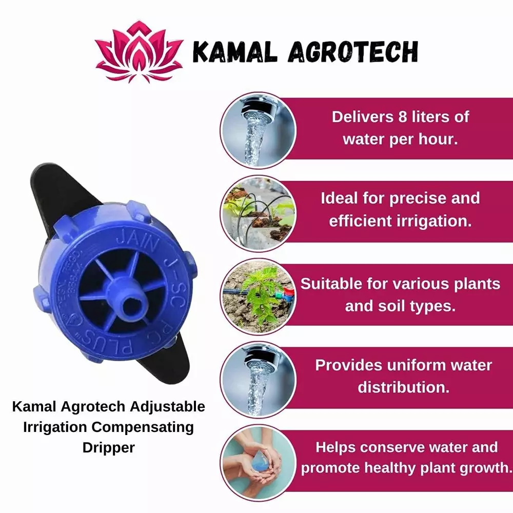 kamal-agrotech-8l-ph-plastic-blue-drip-irrigation-emitter-dripper-pack-of-100