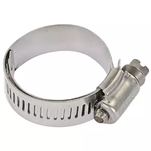Yuvcon Adjustable Alloy Steel Clamp Silver 12.5 mm (1/2 inch) Size for Gas Water and Hose Pipe (Pack of 5)