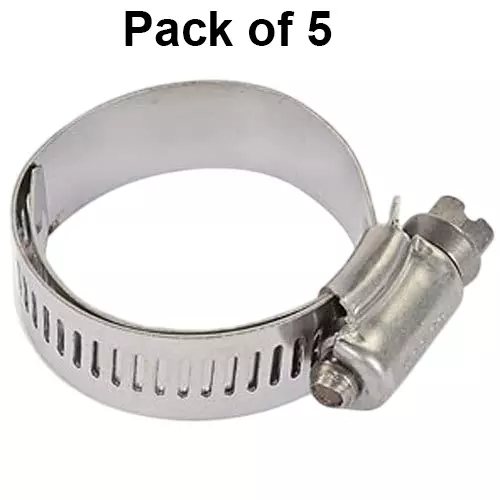yuvcon-adjustable-alloy-steel-clamp-silver-125-mm-12-inch-size-for-gas-water-and-hose-pipe-pack-of-5