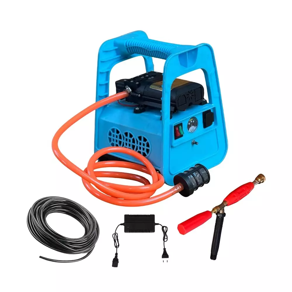 Yuvcon Double Motor Battery Sprayer Pump 12 V with 150 PSI Pressure and 10 Meter Hose Pipe